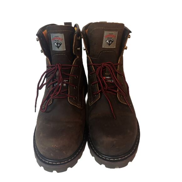 Herman Survivors Dover Steel Toe Leather Work Boots Mens Size US M 12, F2413-18 - Picture 3 of 8